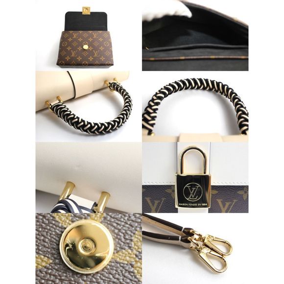 Louis Vuitton Locky BB Shoulder Bag Mini Handbag Monogram White - Picture 3 of 3